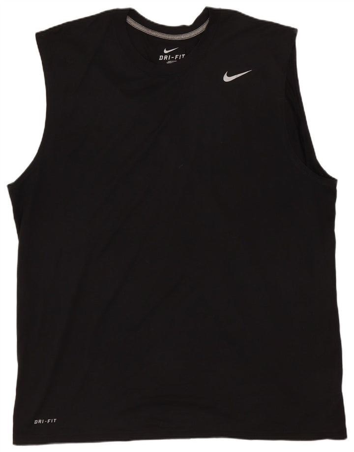 Nike Herre Dri Fit Vest Top XL Sort Polyester
