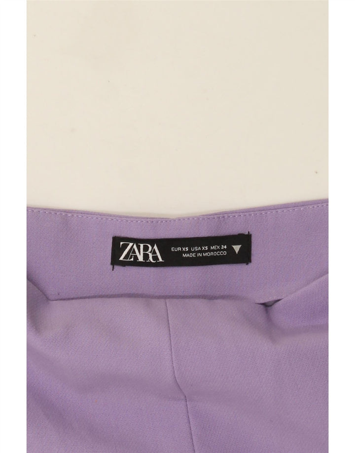 Zara Casual Shorts til kvinder XS W24 Lilla