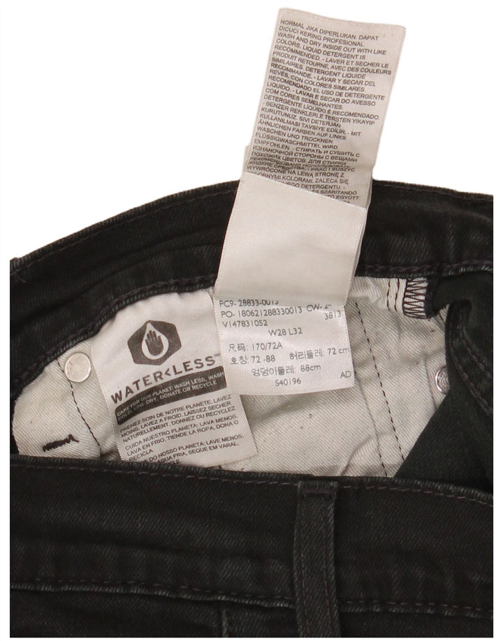 Levi's skinny jeans til kvinder W28 L30 sort bomuld