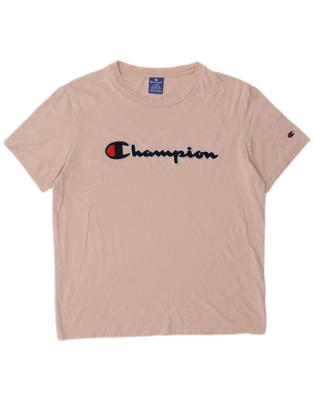 CHAMPION Herre grafisk T-shirt Top Stor Pink Bomuld