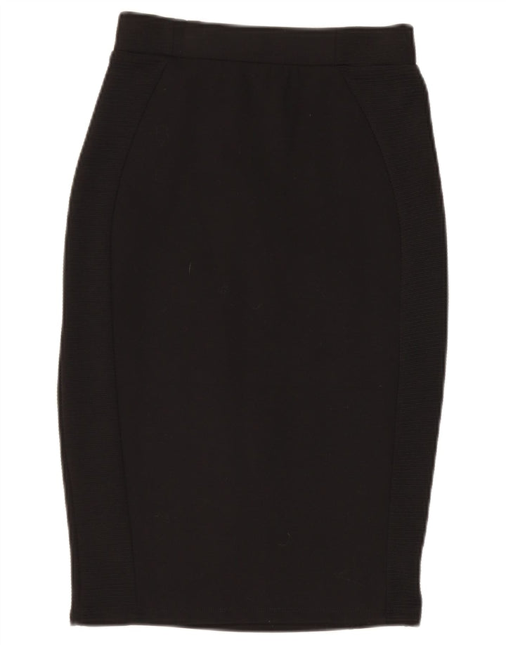 Zara Pencil Nederdel til kvinder XS W24 Sort viskose