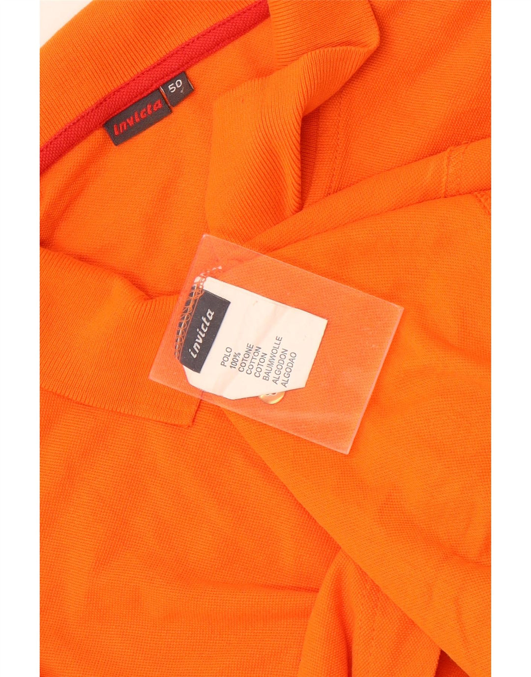 Invicta Herre poloshirt IT 50 Medium Orange Bomuld
