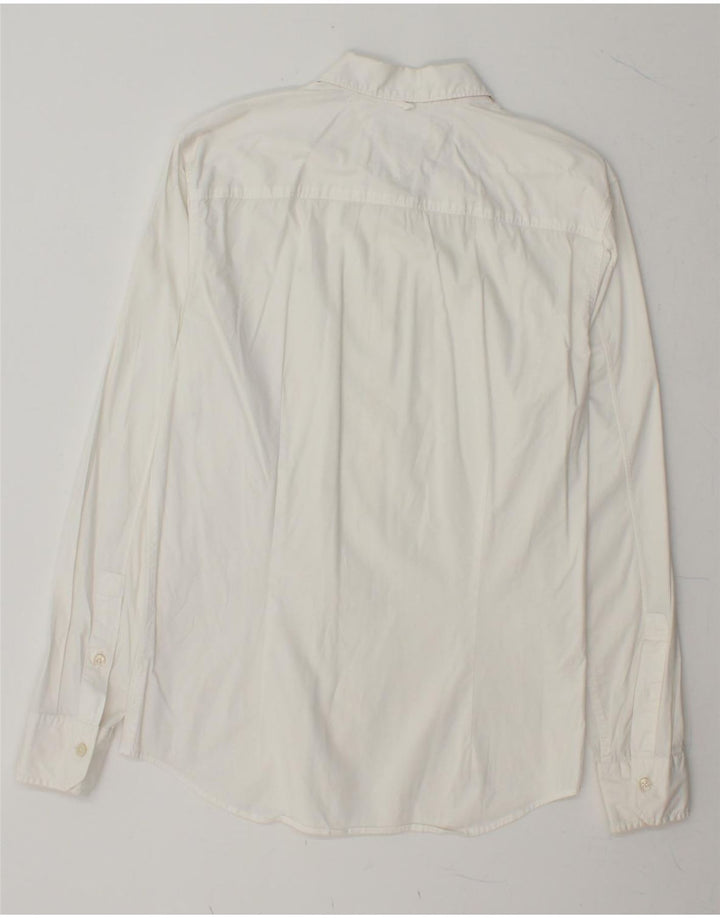 TOMMY HILFIGER Mens Slim Fit Shirt Medium White Vintage Tommy Hilfiger and Second-Hand Tommy Hilfiger from Messina Hembry 