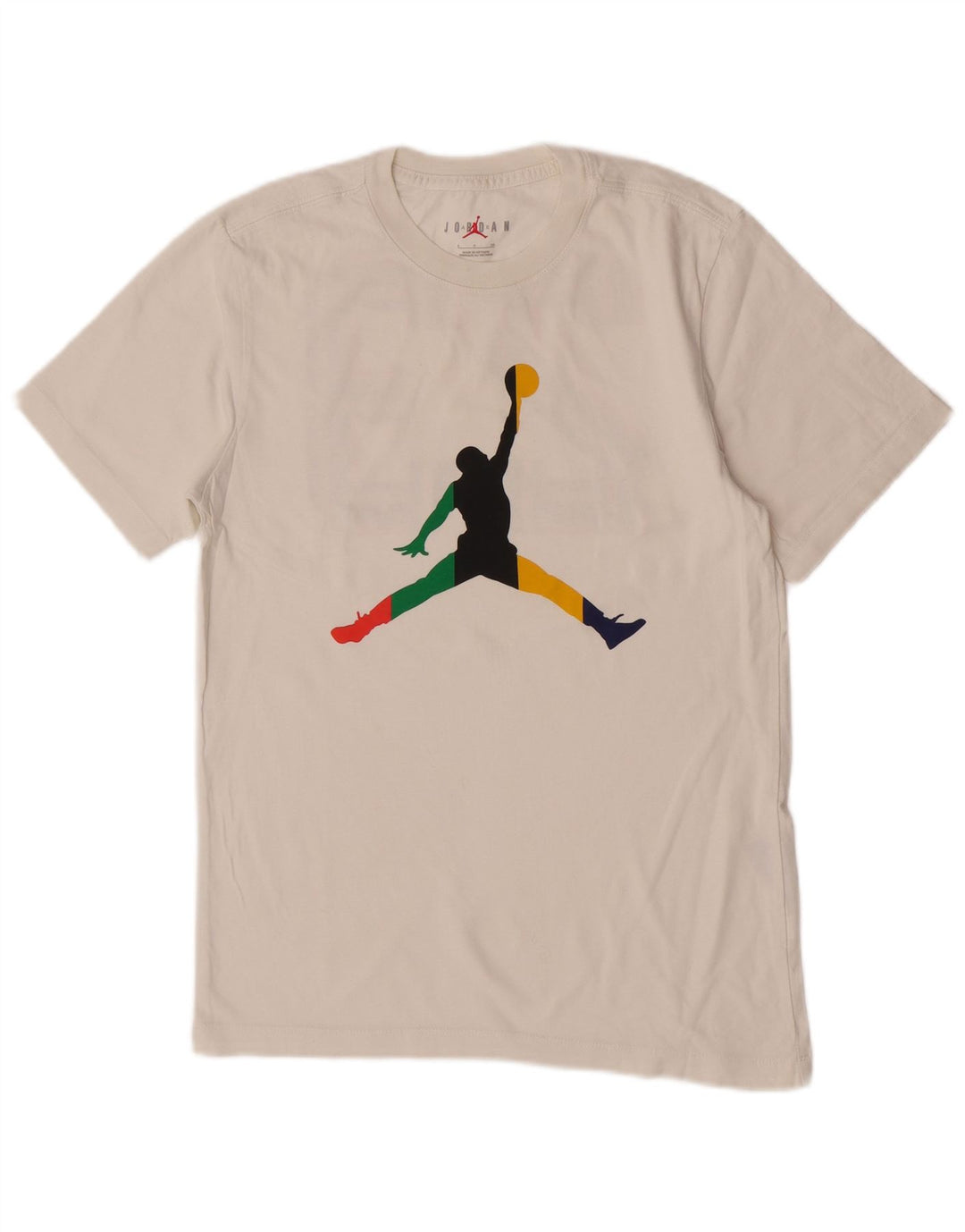 Jordan Herre grafisk T-shirt top lille hvid bomuld