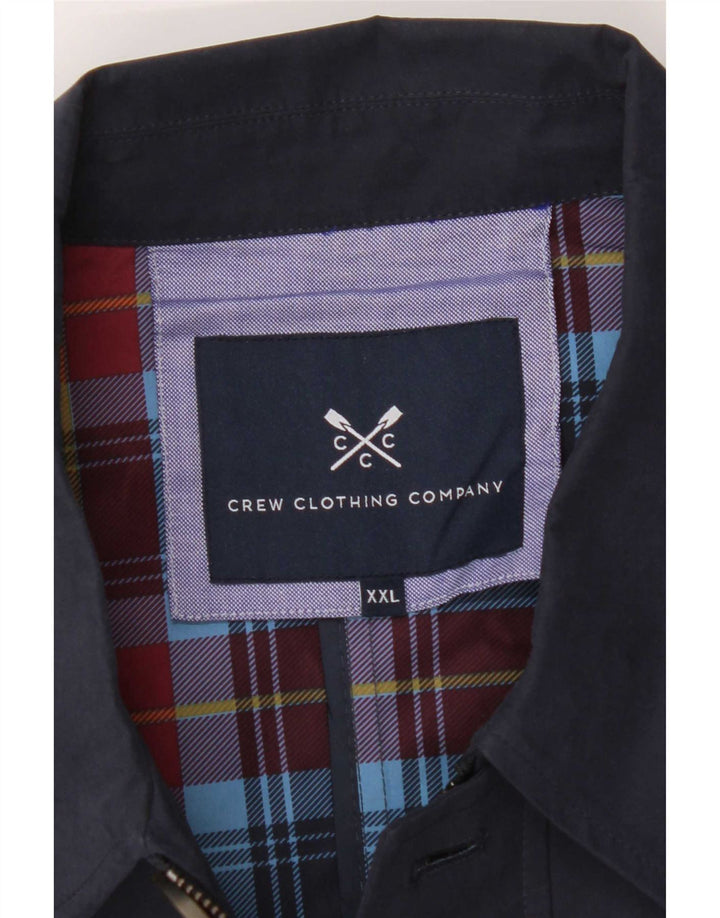 Crew Clothing Herre Overfrakke UK 44 2XL Navy Blue Polyester