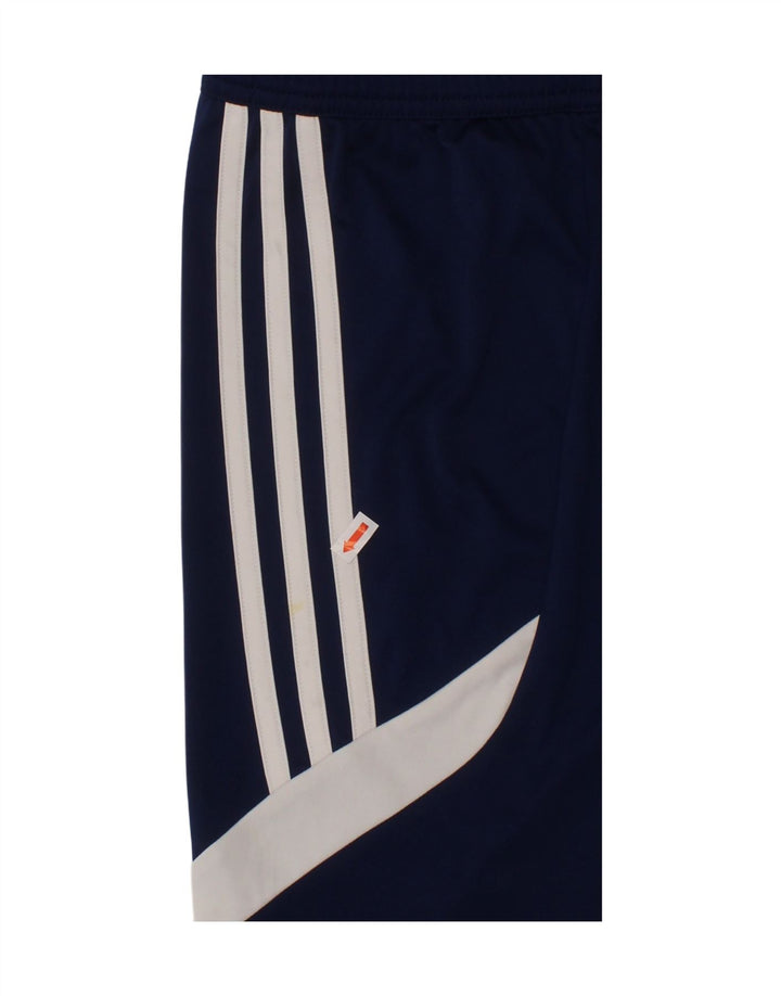 ADIDAS Boys Climalite Sport Shorts 11-12 Years Large  Navy Blue Polyester Vintage Adidas and Second-Hand Adidas from Messina Hembry 