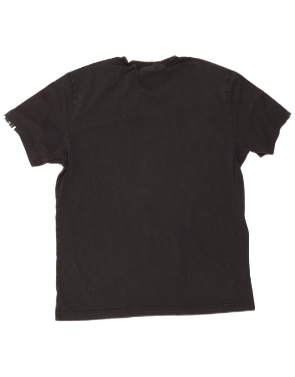 Champion Mens Graphic T-Shirt Top Medium Black