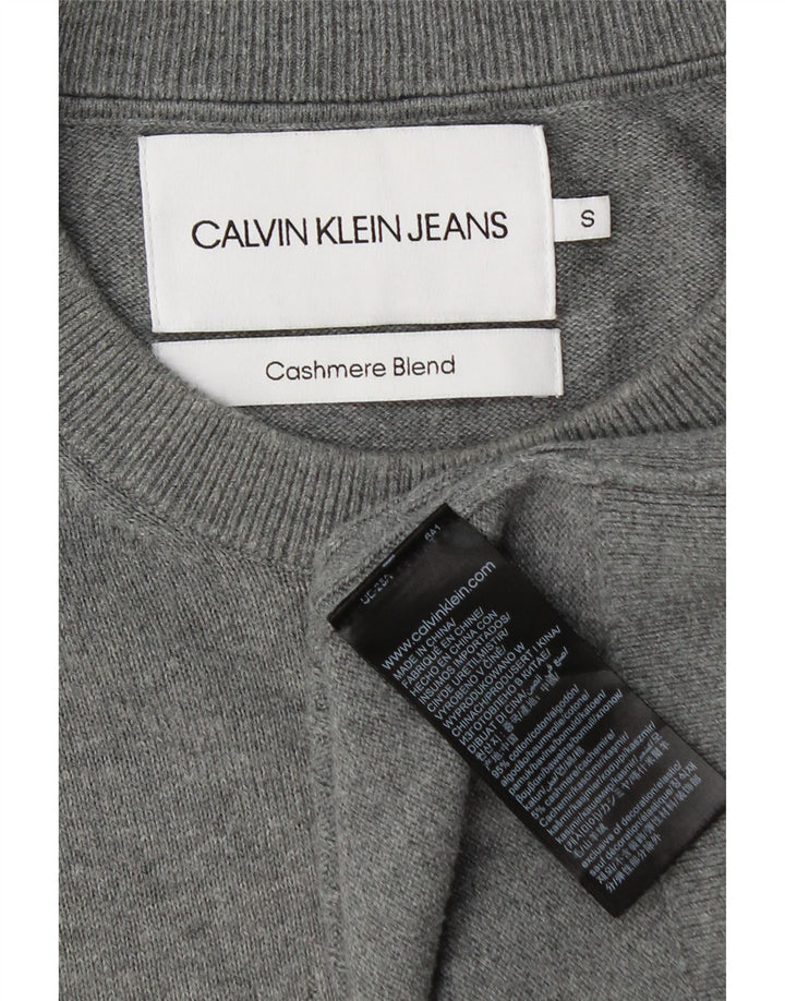 Calvin Klein Jeans Herre trøje med rund hals, lille grå bomuld