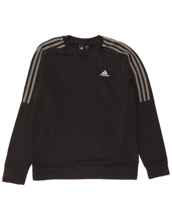 Adidas Sweatshirt til mænd, lille sort bomuld