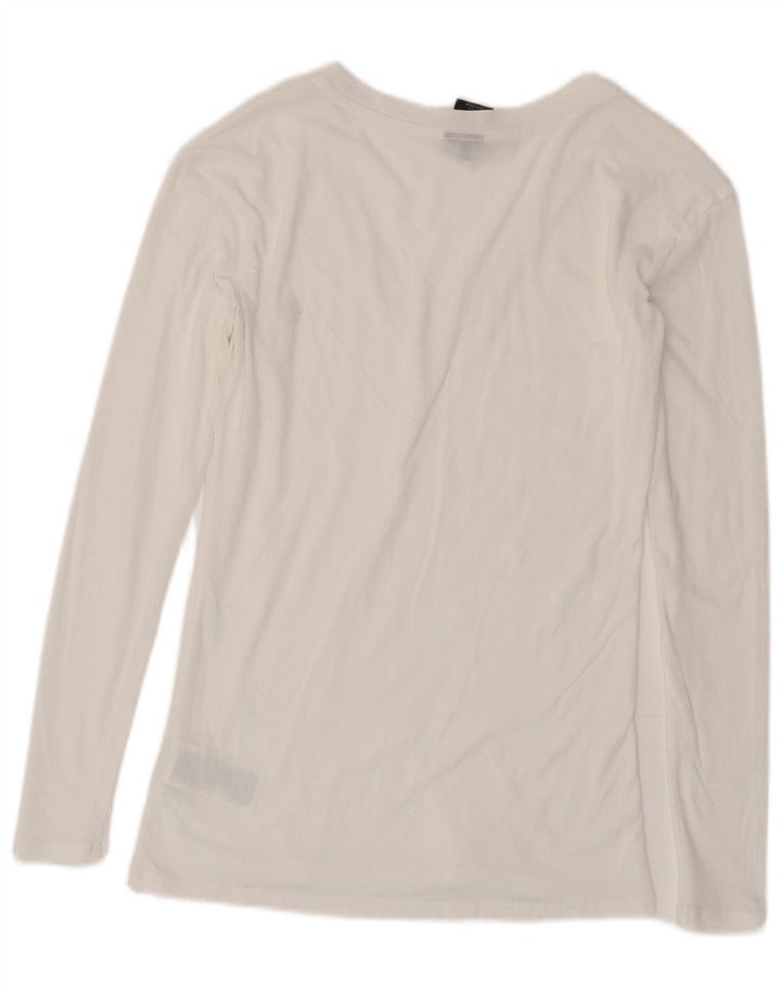 G-Star Dame Top Langærmet UK 10 Small White Bomuld