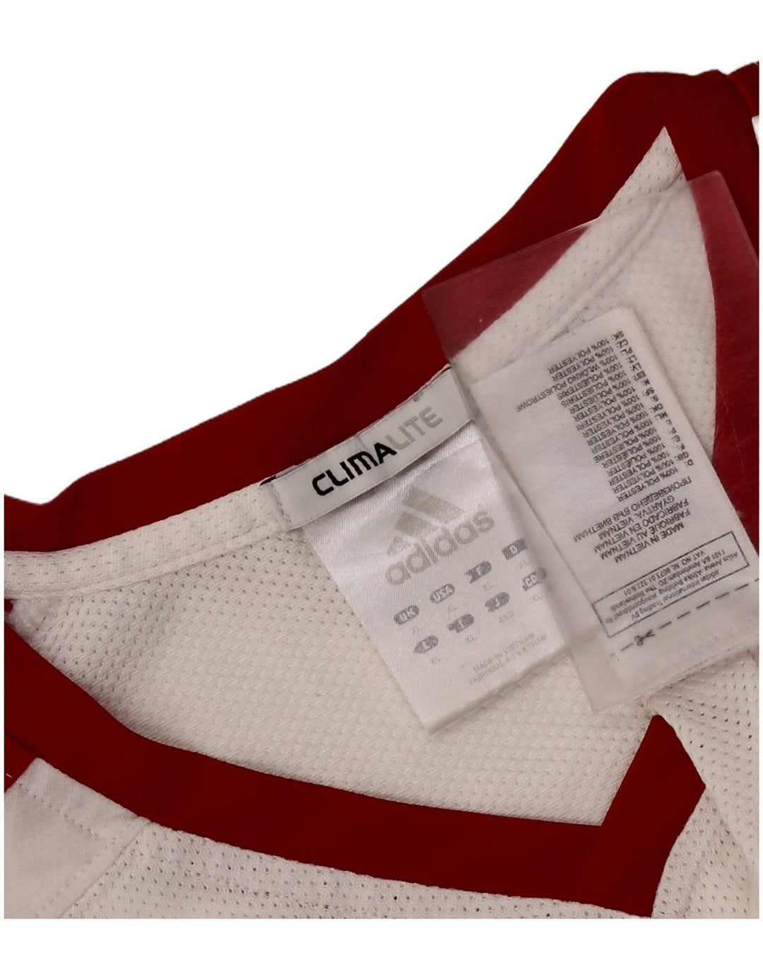 ADIDAS Herre Climalite Grafisk Vest Top XL Hvid Colourblock Polyester