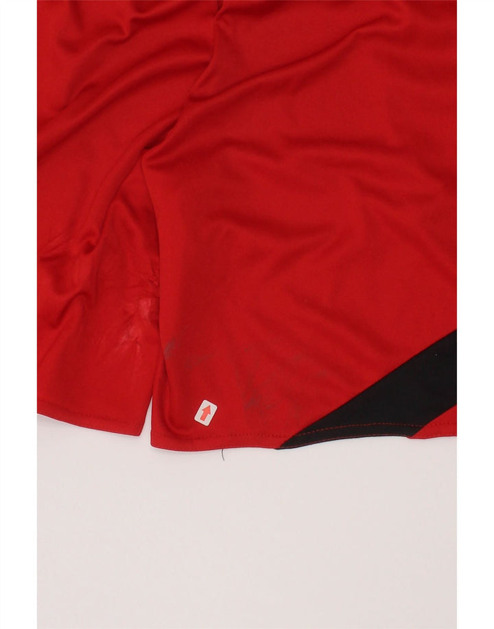 Adidas Boys Climalite Sportshorts 9-10 år Medium Rød Colourblock