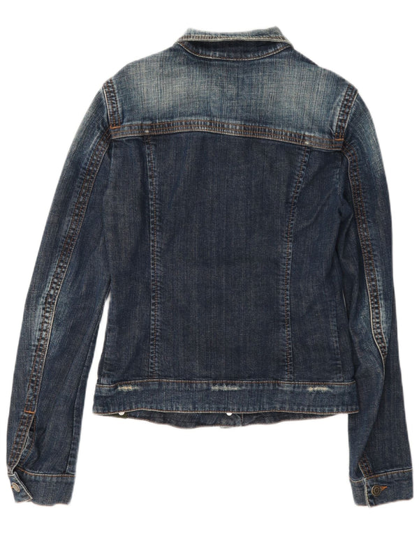 Calvin Klein Jeans Dame denimjakke UK 12 Medium Blue Bomuld