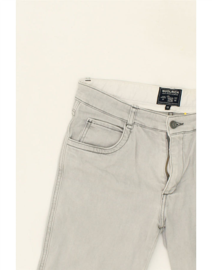 WOOLRICH Boys Denim Shorts 11-12 Years W28 Grey Vintage Woolrich and Second-Hand Woolrich from Messina Hembry 