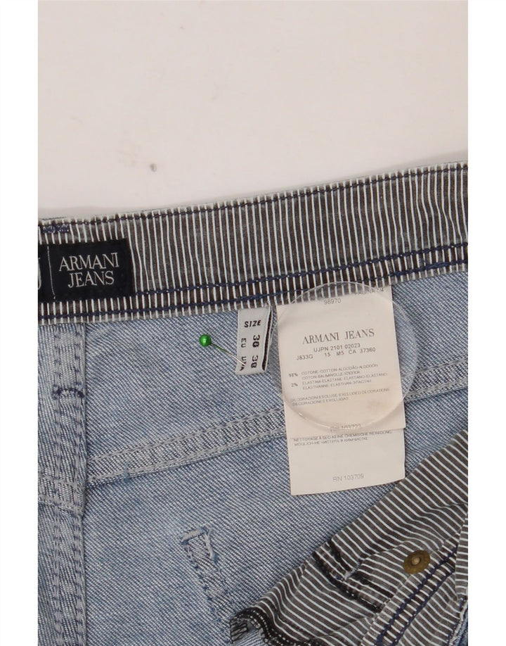 ARMANI Dame Slim Jeans W30 L35 Blå Bomuld