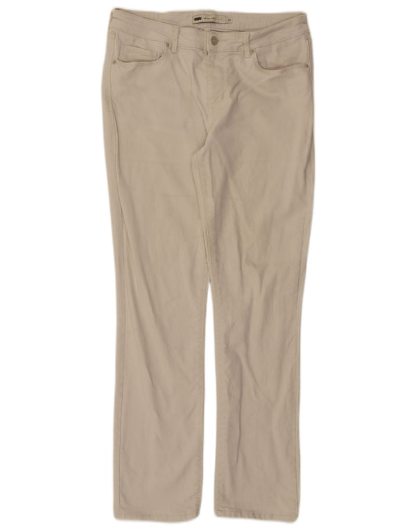 Levi's Dame Mid Rise Skinny Jeans US 12 Large W30 L30 Hvid Bomuld