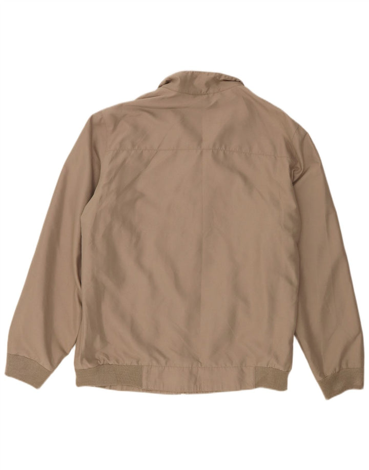Vintage Bomberjakke til mænd UK 40 Large Beige Polyester