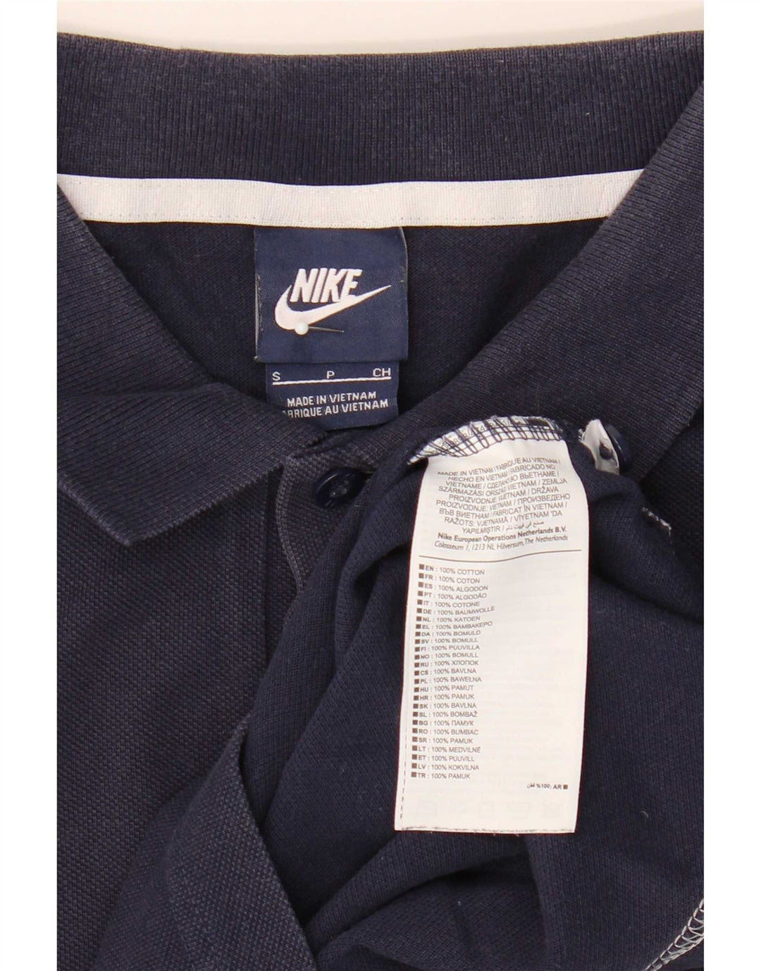 Nike Polo skjorte til mænd, lille marineblå bomuld