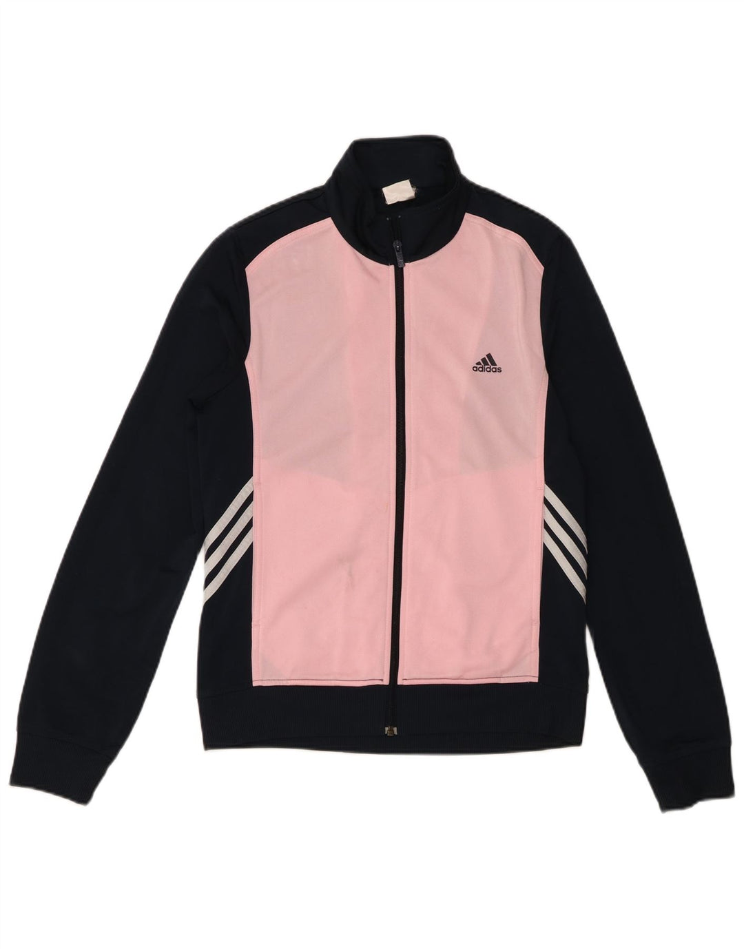 Adidas træningsdragt topjakke til kvinder UK 16 Large Navy Blue Colourblock