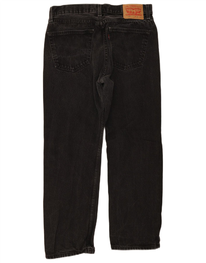Levi's Herre 505 Straight Jeans W34 L30 Sort Bomuld