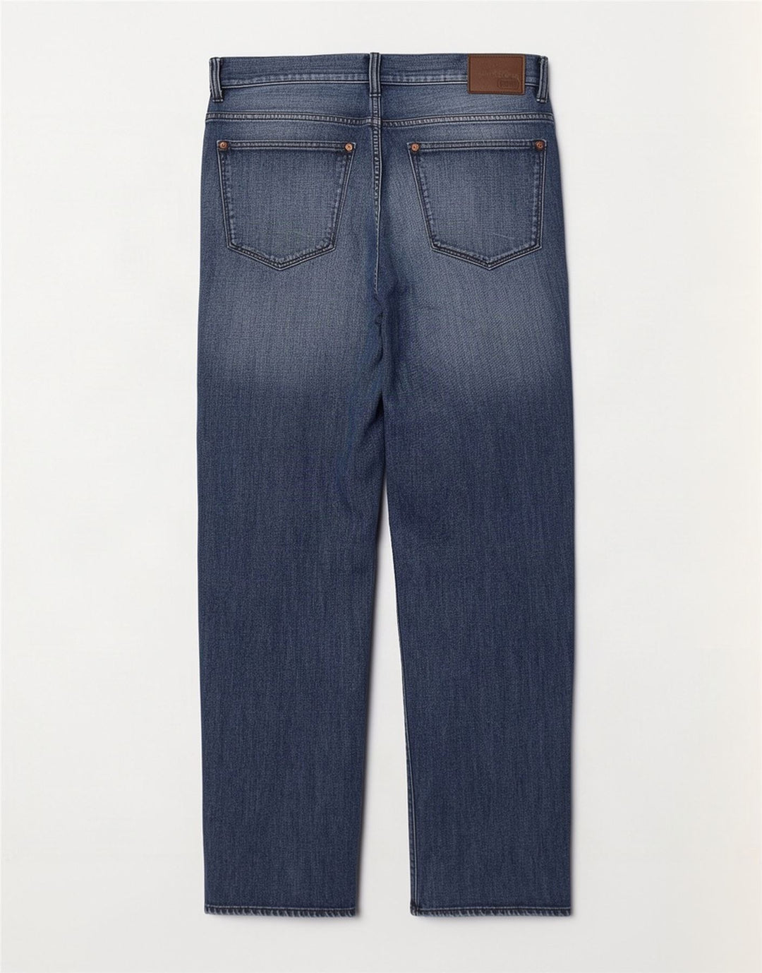 Hugo Boss Herre Stretch Straight Jeans W32 L30 Marineblå Bomuld