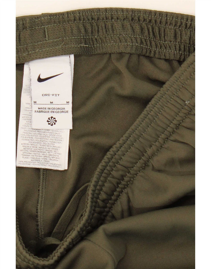 Nike træningsdragtsbukser til kvinder UK 14 Medium Khaki Colourblock Polyester