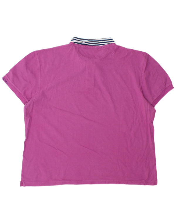 Brooksfield Rugby Polo Shirt til mænd IT 56 XL Lilla Bomuld