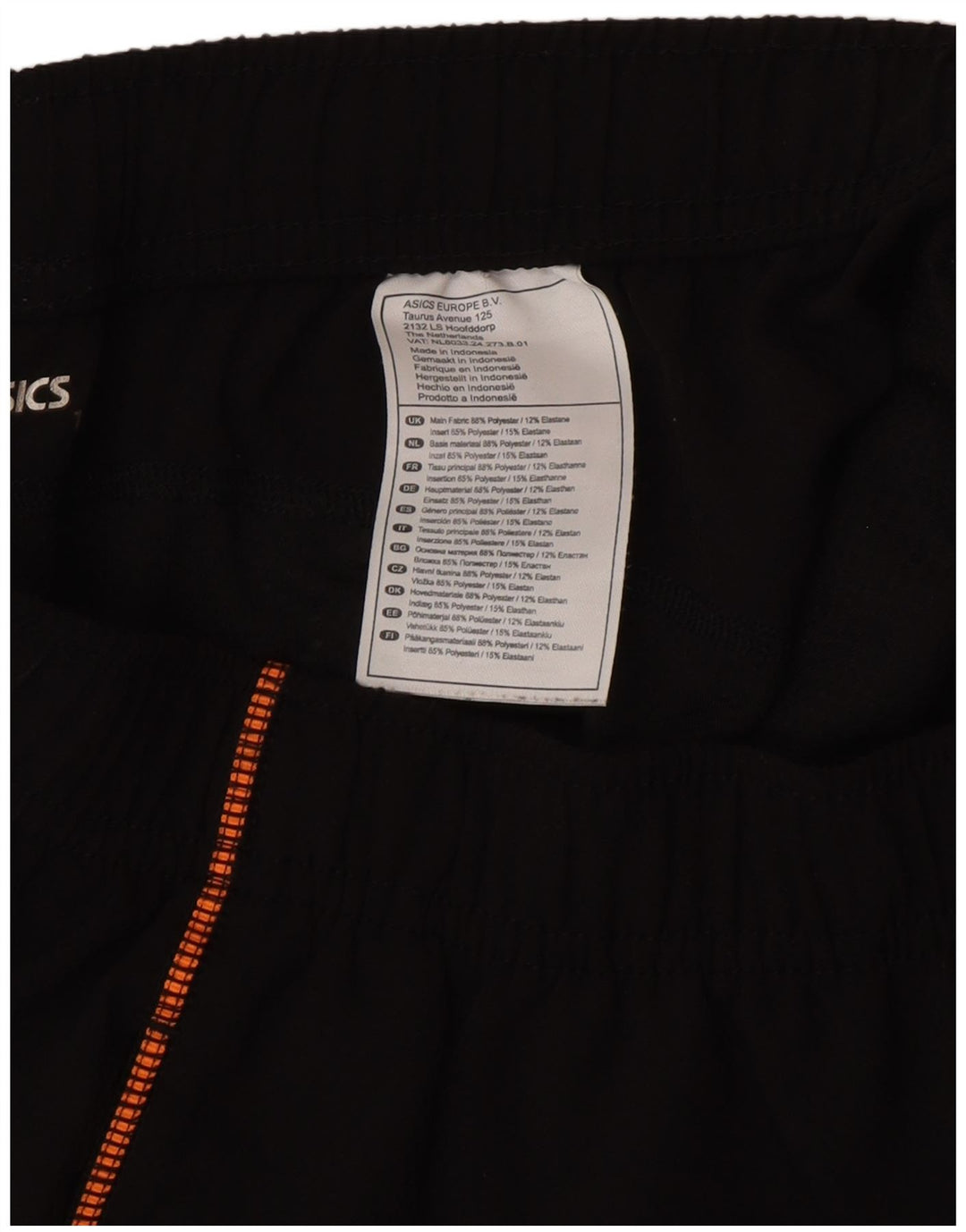 Asics Boys Sports Shorts 13-14 År Sort Polyester