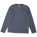 Mountain Warehouse Herre Top Langærmet Medium Blue Colourblock Polyester