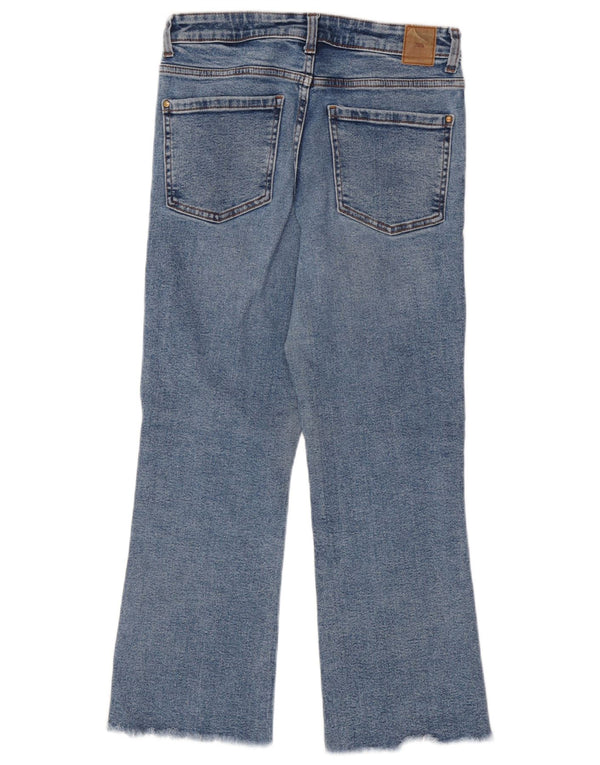 Zara Dame Bootcut Jeans EU 38 Small W28 L25 Blå Bomuld