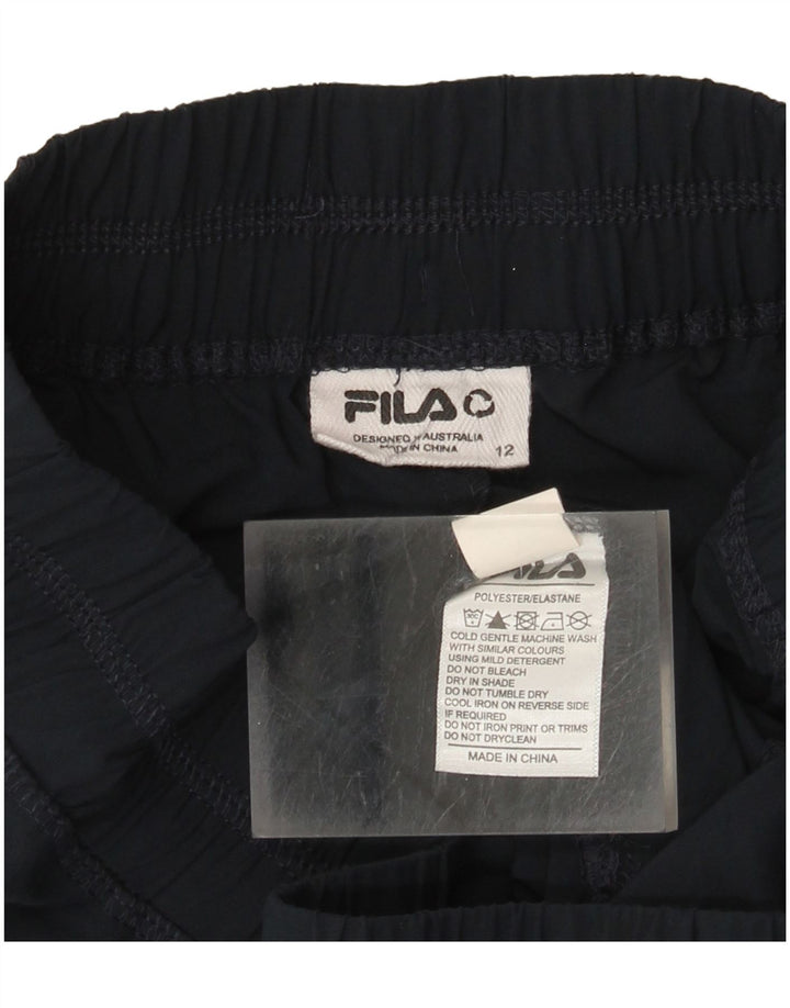 Fila træningsdragt til kvinder Joggers UK 12 Medium Navy Blue Polyester