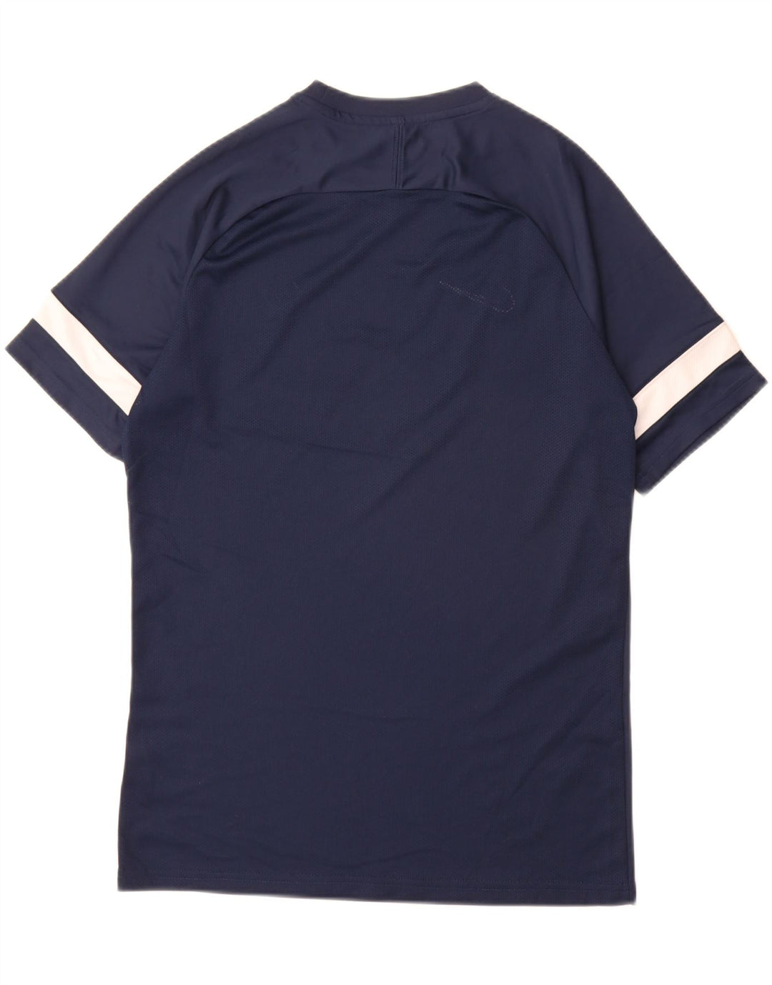 Nike Herre Dri Fit T-shirt Top Medium Navy Blue Colourblock
