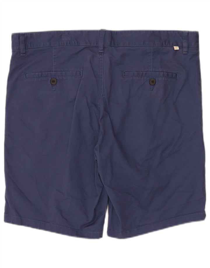 Farah Herre Regular Chino Shorts W34 Large Blue Cotton