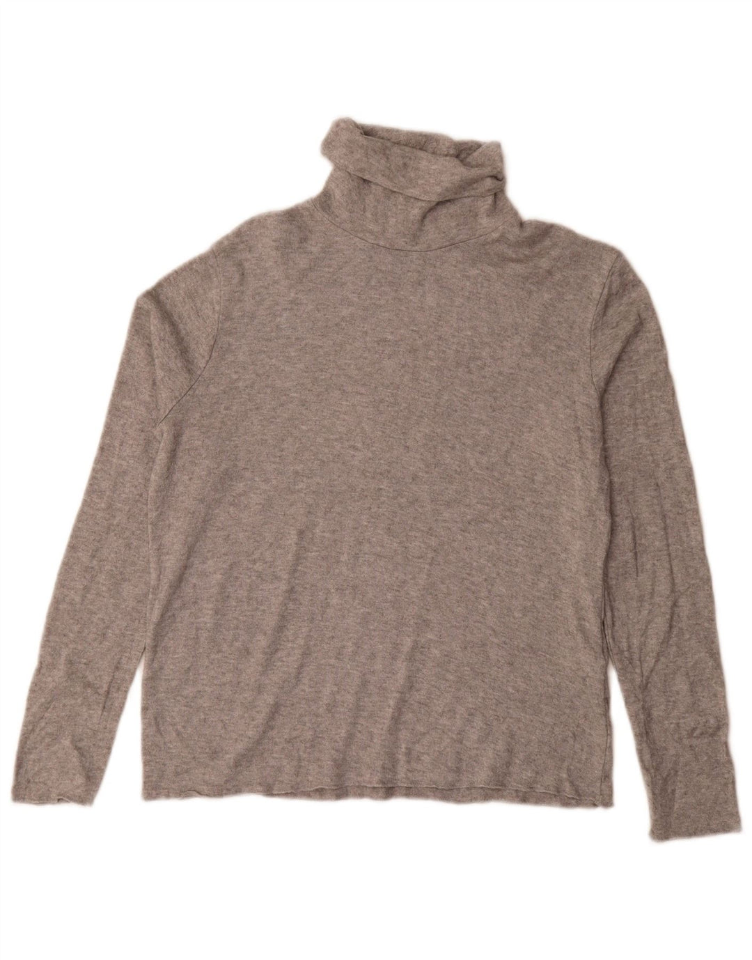 Zara Dame Rullehals Sweater UK 16 Stor Grå