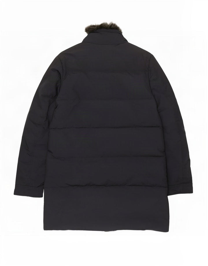 Woolrich Polstret frakke til mænd UK 38 Medium Navy Blue Polyester