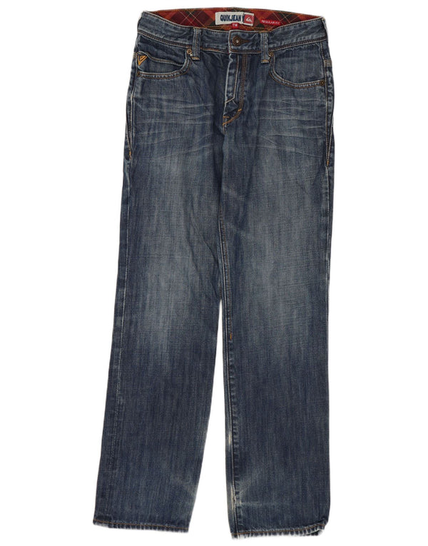Quiksilver lige jeans til drenge 13-14 år W28 L29 blå bomuld