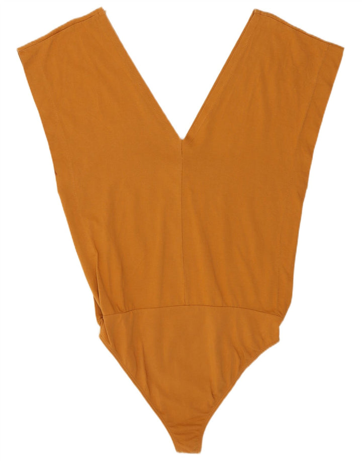 Zara Womens Bodysuit UK 10 Small Orange