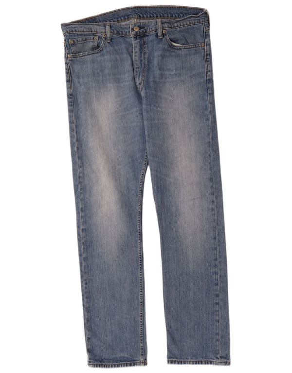 LEVI'S Herre 513 Straight Jeans W36 L31 Blå