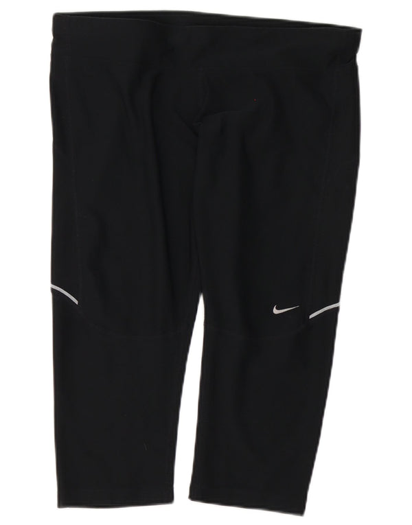 Nike Dame Dri Fit Bermuda Sport Shorts UK 16 Large Sort