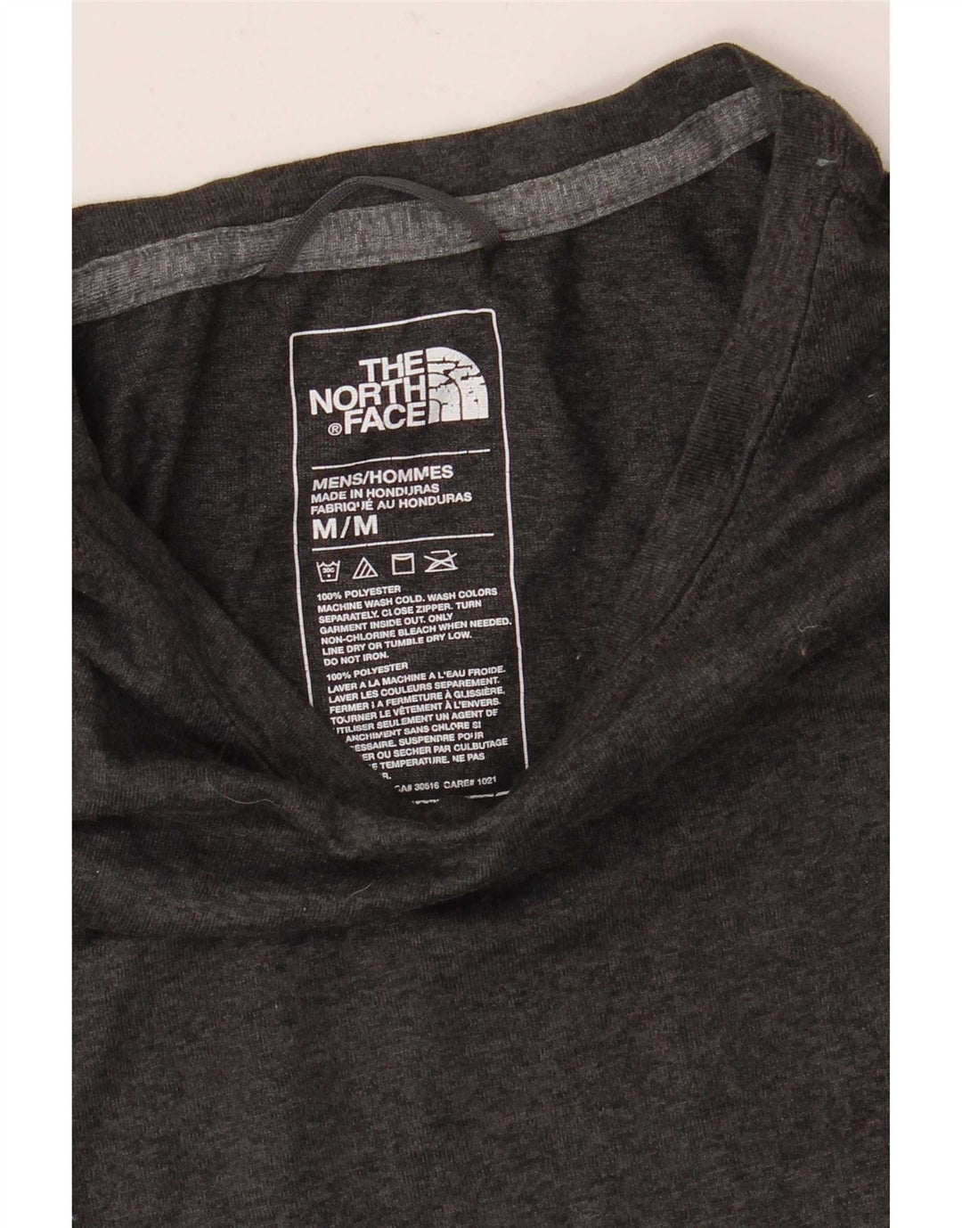 The North Face Herre T-Shirt Top Medium Grey Flecked Polyester