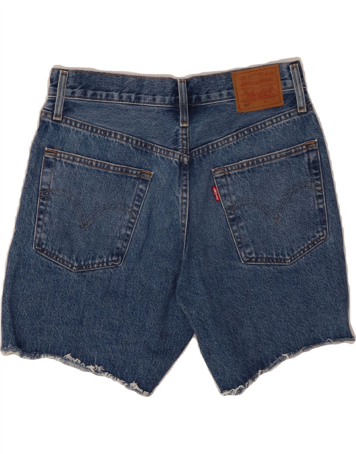 LEVI'S Womens 501 Denim Shorts W27 Small Blue Cotton Vintage Levi's and Second-Hand Levi's from Messina Hembry 