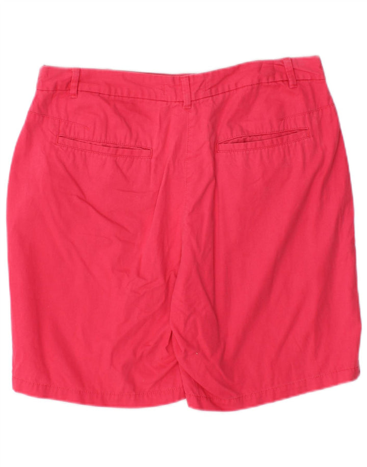 Marks & Spencer Chino Shorts til kvinder UK 12 Medium W30 Pink Bomuld