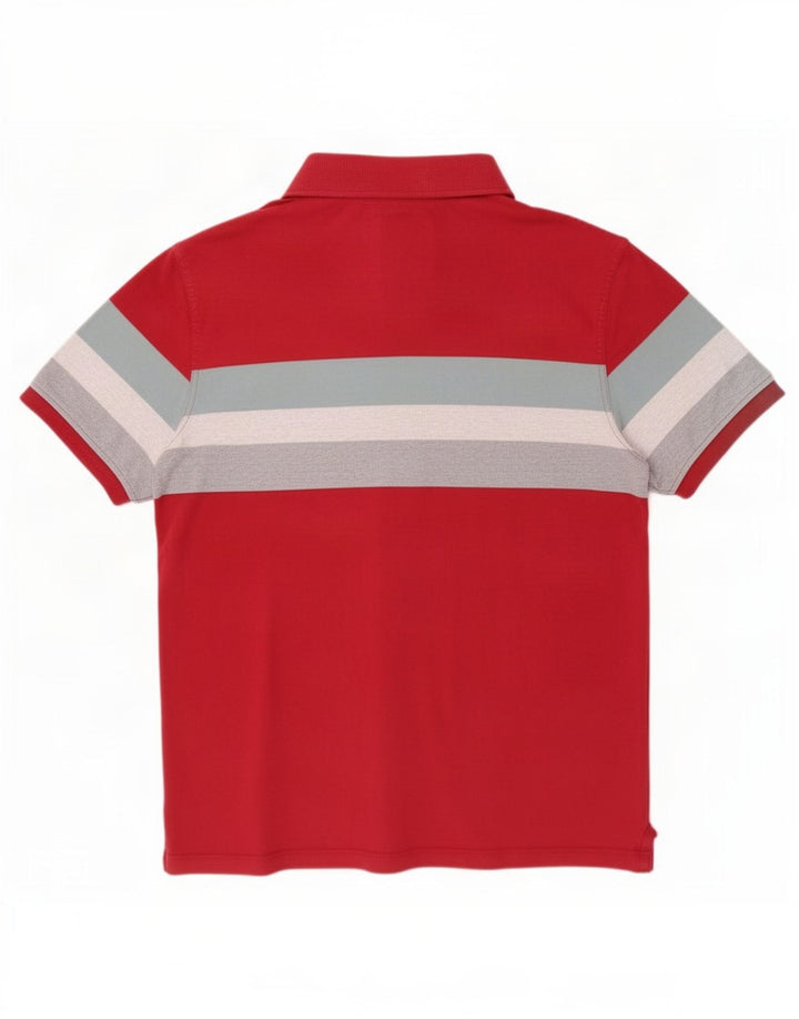 Fat Face Herre Polo Shirt Stor rødstribet bomuld