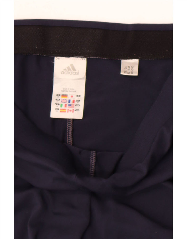 Adidas Dame Climalite Sport Shorts UK 12 Medium Navy Blue Polyester