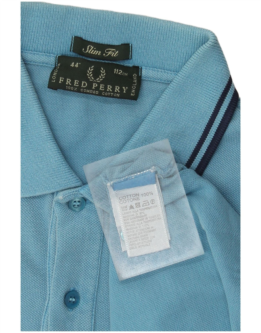 Fred Perry Herre Slim Fit Polo Shirt Medium Blue Bomuld
