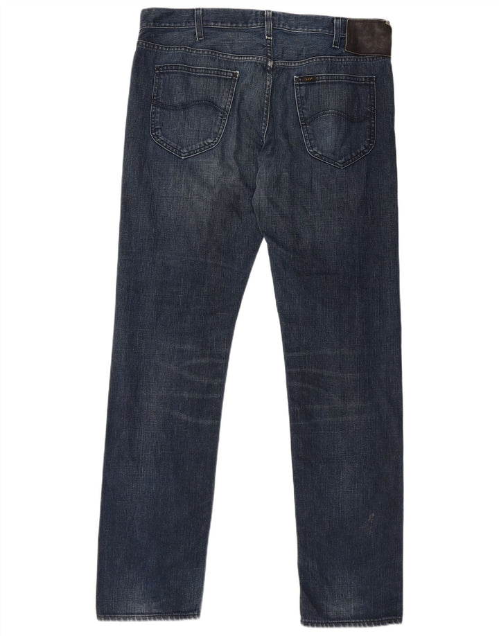 LEE Herre Daren Straight Jeans W36 L34 Blå Bomuld