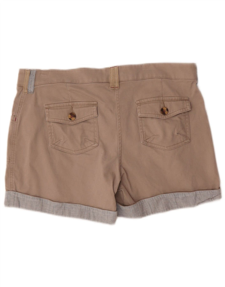 White Stuff Womens Shorts UK 12 Medium W34 Beige Bomuld