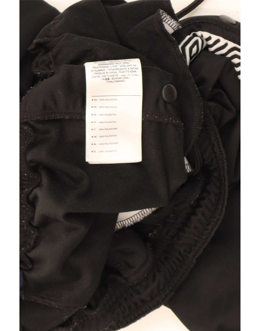 Umbro Herre grafisk træningsdragt Bukser Large Black Colourblock Polyester