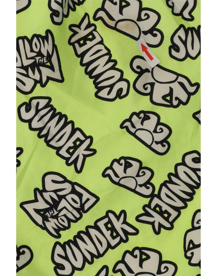 Sundek Herre Grafiske Badeshorts Medium Grøn Polyester