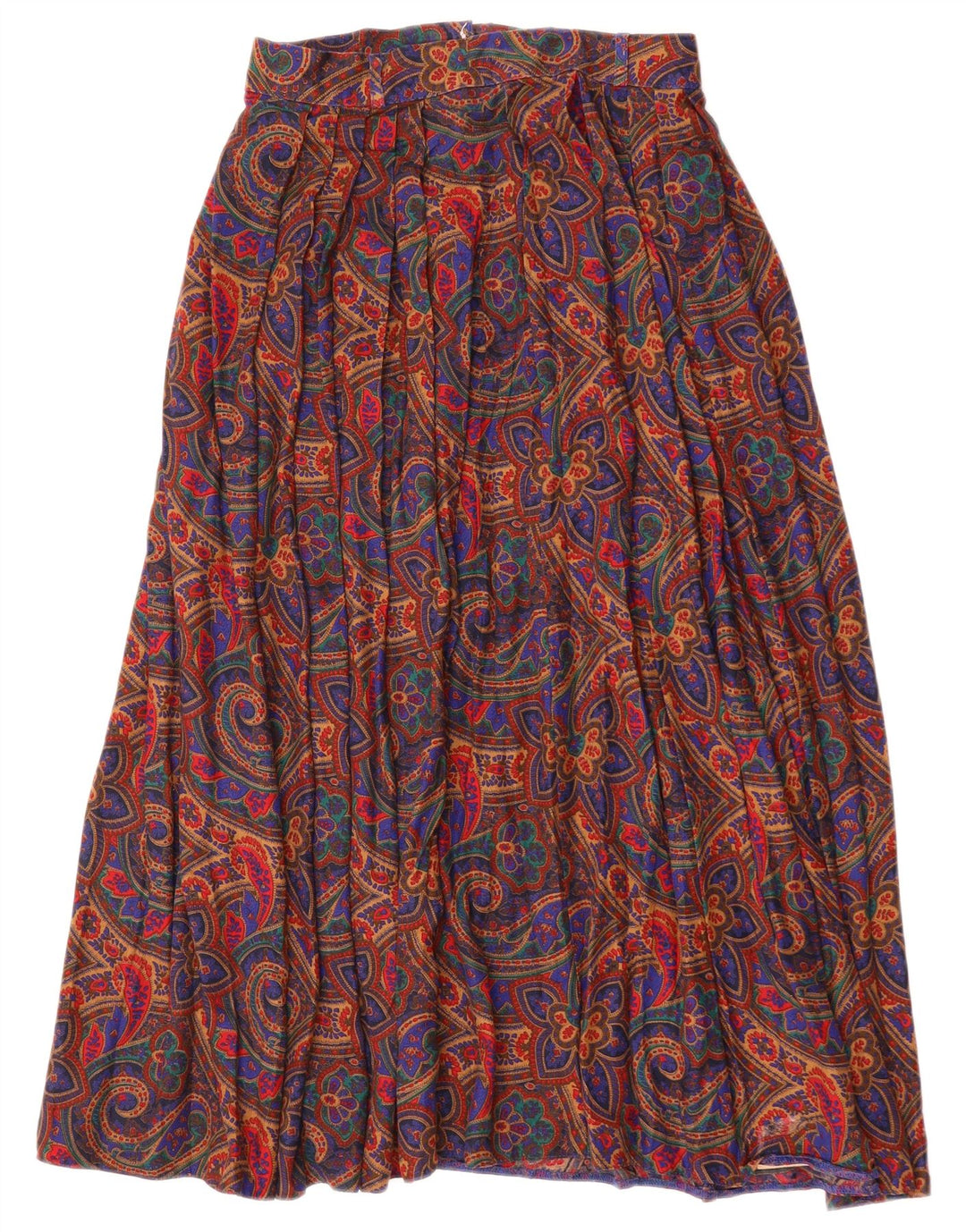 St Michael Womens plisseret nederdel UK 12 Medium W26 Multicolored Paisley